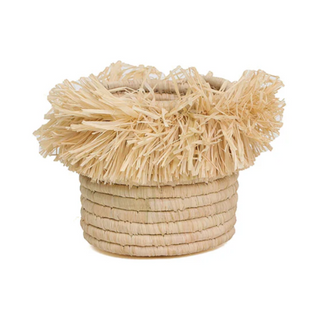 Neutral Catch All - 5" Fringed Natural