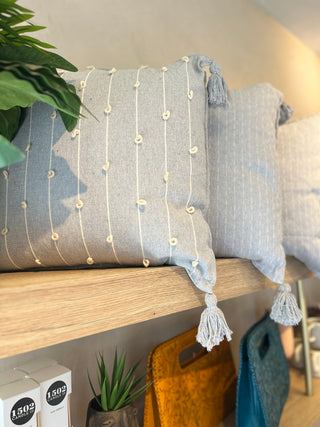 Woven Tassle Pillow 22 x 22