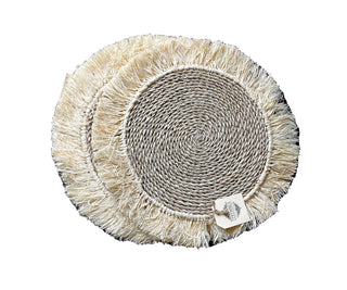 Natural Seagrass Fringe Placemat