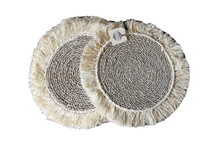 Natural Seagrass Fringe Placemat