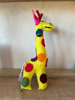 Mexican hand made giraffe plushie