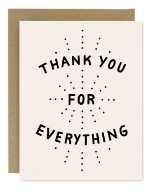 THANK YOU FOR EVERYTHING CARD